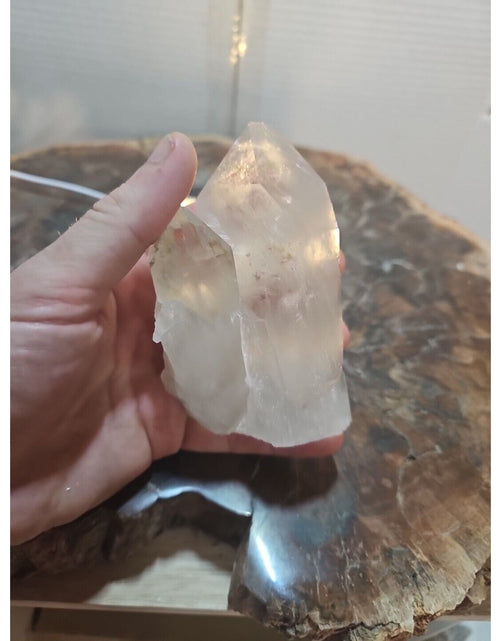 Load image into Gallery viewer, 429g White Quartz Crystal Cluster W/ Led Light