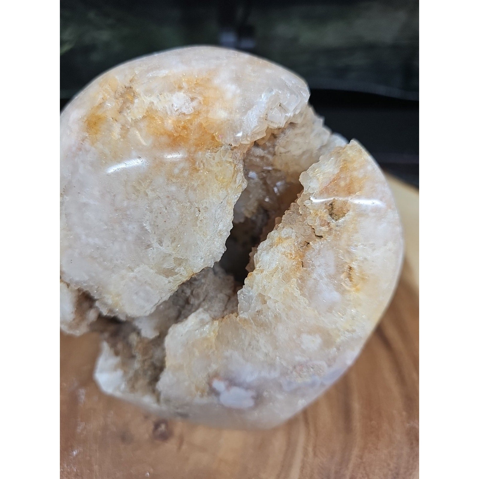 3.85LB 1Pcs Natural Agate Carnelian Quartz Crystal Decoration Geode