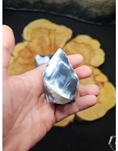 Load image into Gallery viewer, 2Pcs Natural Orca Agate Killer Whale Carnelian Crystal Flame Point Healing