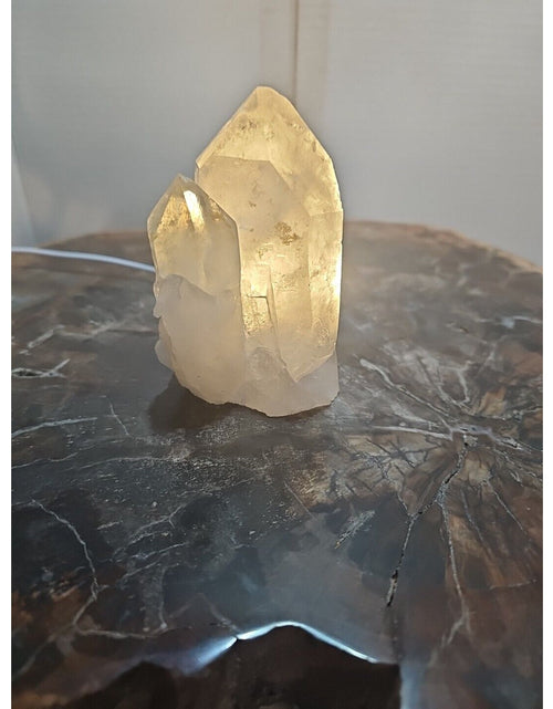 Load image into Gallery viewer, 429g White Quartz Crystal Cluster W/ Led Light