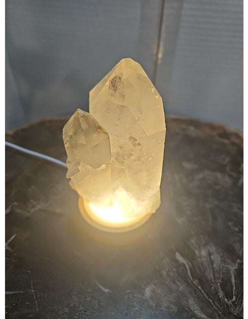 Load image into Gallery viewer, 429g White Quartz Crystal Cluster W/ Led Light