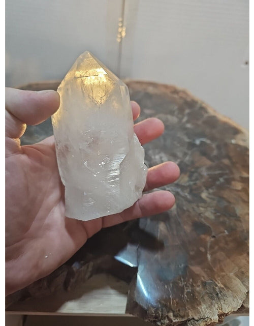 Load image into Gallery viewer, 429g White Quartz Crystal Cluster W/ Led Light