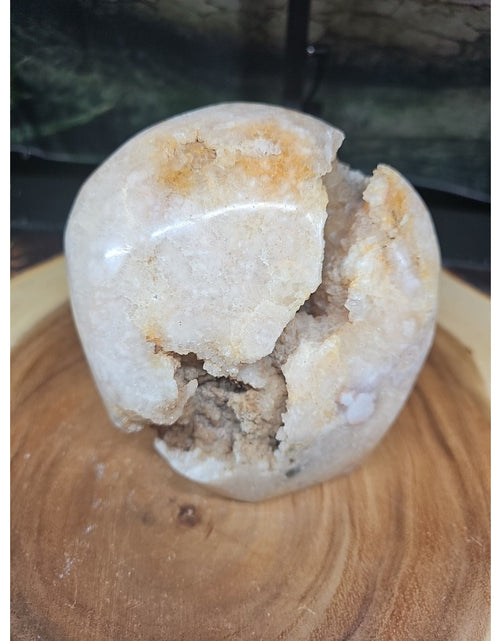 Load image into Gallery viewer, 3.85LB 1Pcs Natural Agate Carnelian Quartz Crystal Decoration Geode