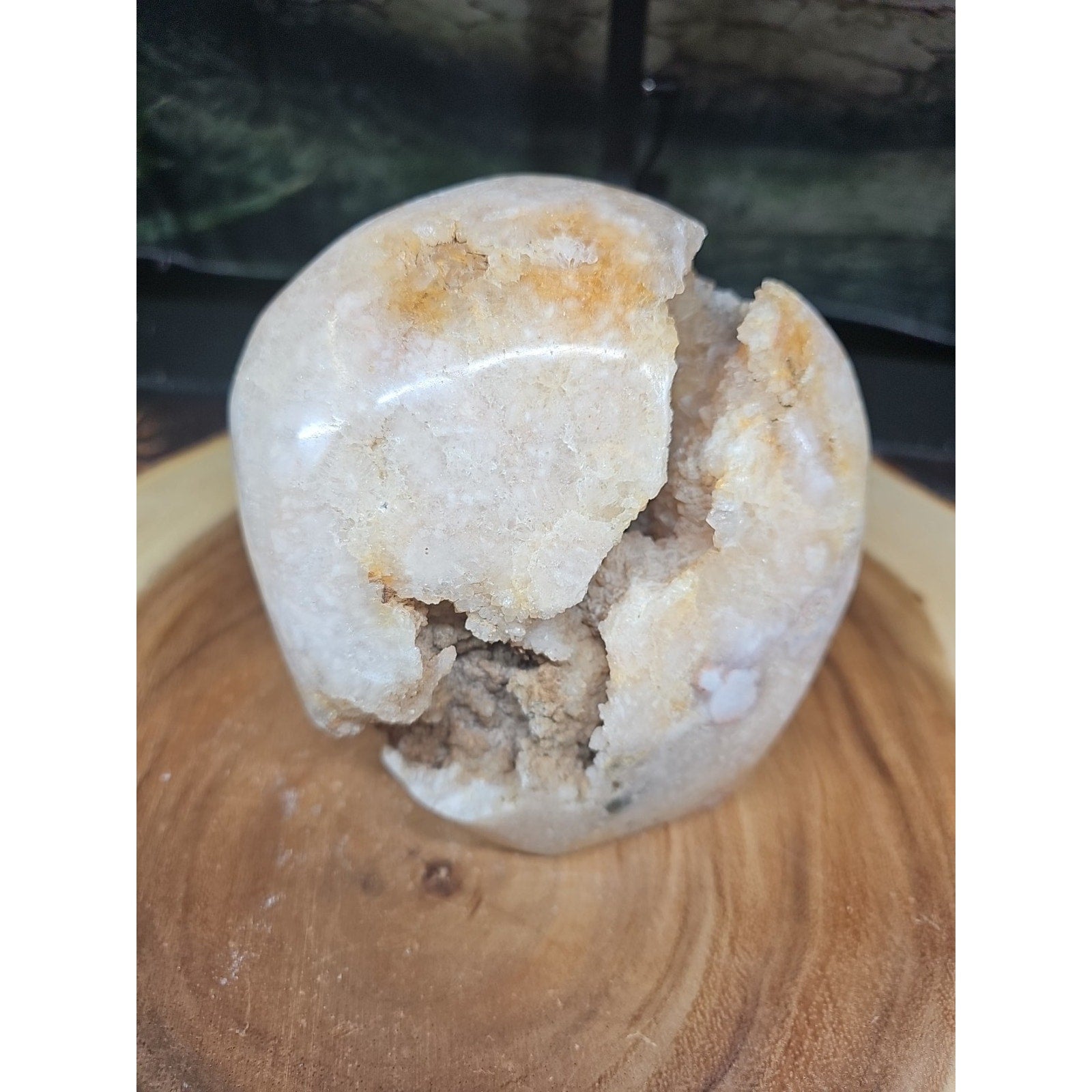 3.85LB 1Pcs Natural Agate Carnelian Quartz Crystal Decoration Geode