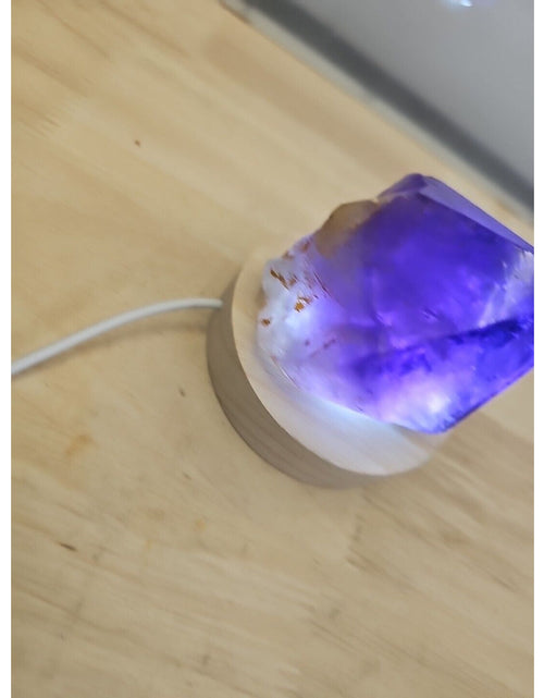 Load image into Gallery viewer, 294G Top natural amethyst backbone Scepter mineral specimen earth healing.W/ Led