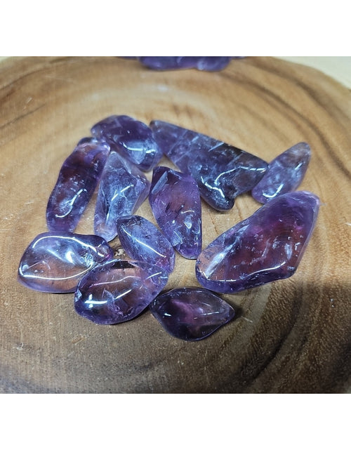 Load image into Gallery viewer, 11Pcs Raw Natural Purple Amethyst Quartz Crystal Tumbled Healing Brazil .44lbs