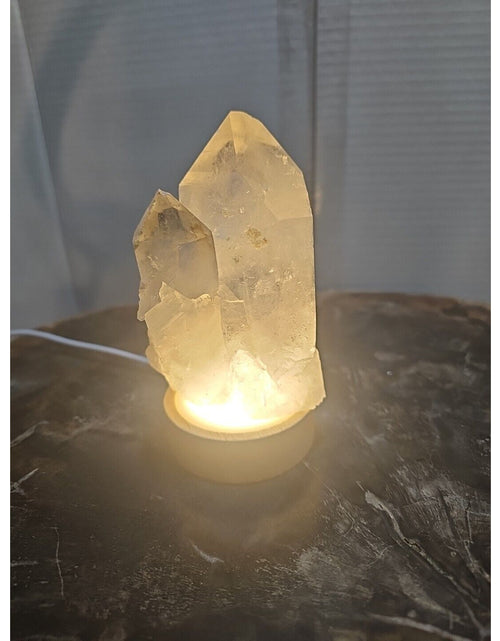 Load image into Gallery viewer, 429g White Quartz Crystal Cluster W/ Led Light