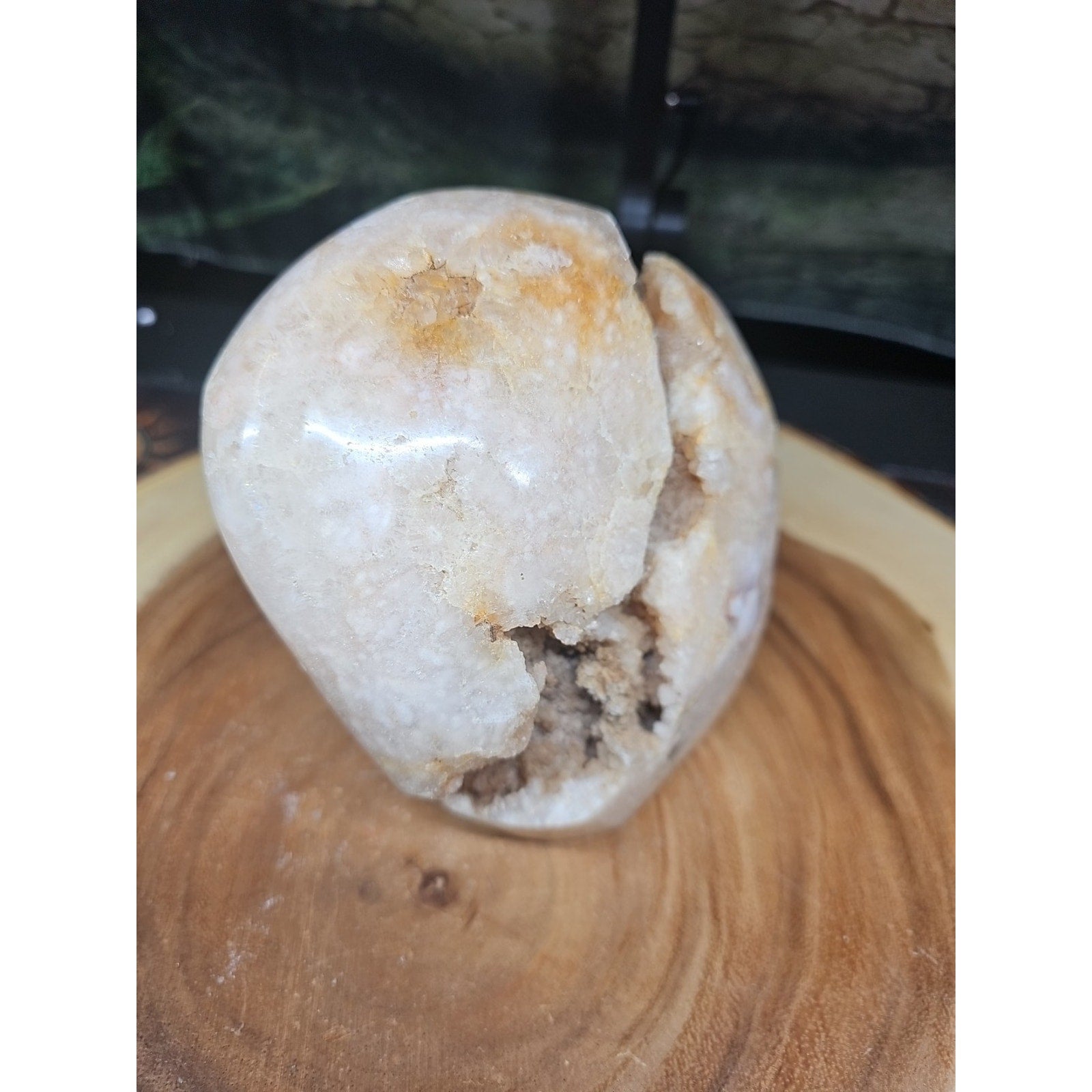 3.85LB 1Pcs Natural Agate Carnelian Quartz Crystal Decoration Geode