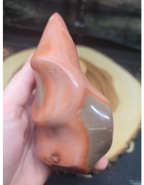 Load image into Gallery viewer, 1.25LB 1Pcs Natural Polychrome Ocean Jasper Crystal Flame Point Carved Healing