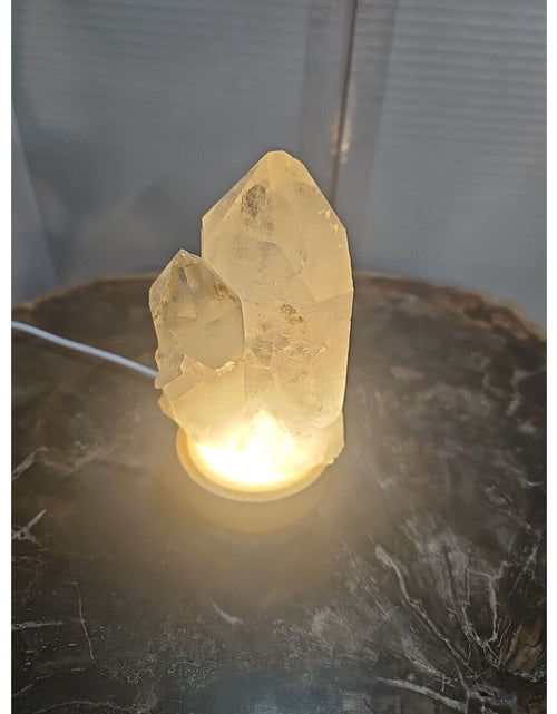 Load image into Gallery viewer, 429g White Quartz Crystal Cluster W/ Led Light