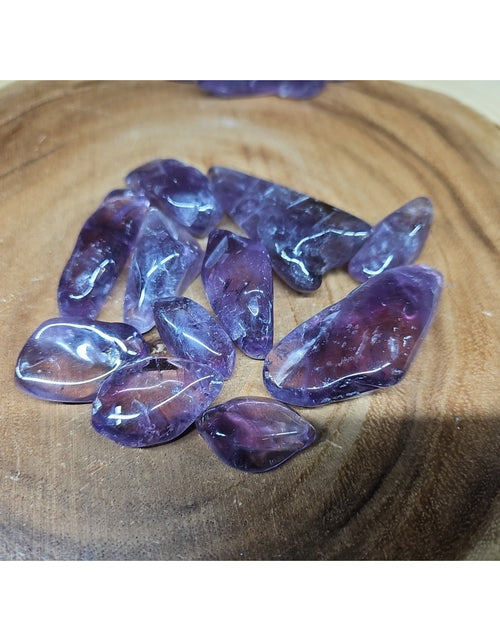 Load image into Gallery viewer, 11Pcs Raw Natural Purple Amethyst Quartz Crystal Tumbled Healing Brazil .44lbs