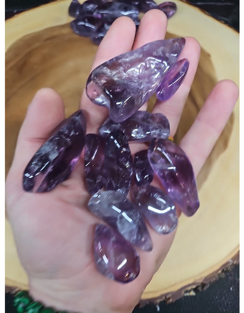 Load image into Gallery viewer, 11Pcs Raw Natural Purple Amethyst Quartz Crystal Tumbled Healing Brazil .44lbs