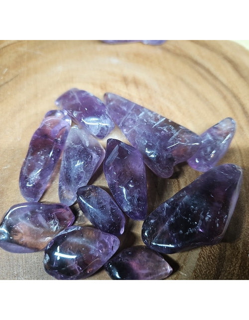 Load image into Gallery viewer, 11Pcs Raw Natural Purple Amethyst Quartz Crystal Tumbled Healing Brazil .44lbs