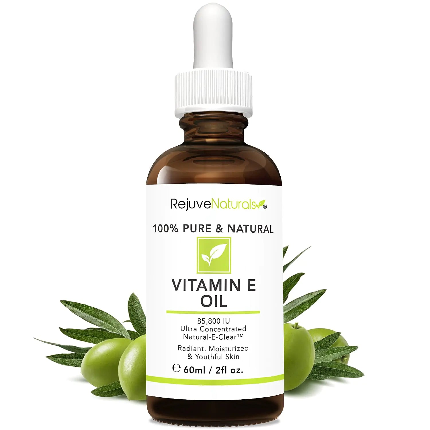 Vitamin E Oil - 100% Pure & Natural, 85,800 IU. Repair Dry, Damaged Skin from Surgery & Acne, Age Spots & Wrinkles. Boost Collagen for Moisturized, Youthful-looking Skin. d-alpha tocopherol, 2 Fl Oz 2 Fl Oz (Pack of 1)