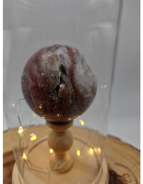 Load image into Gallery viewer, Druzy Ocean Jasper Sphere With Case 60mm

