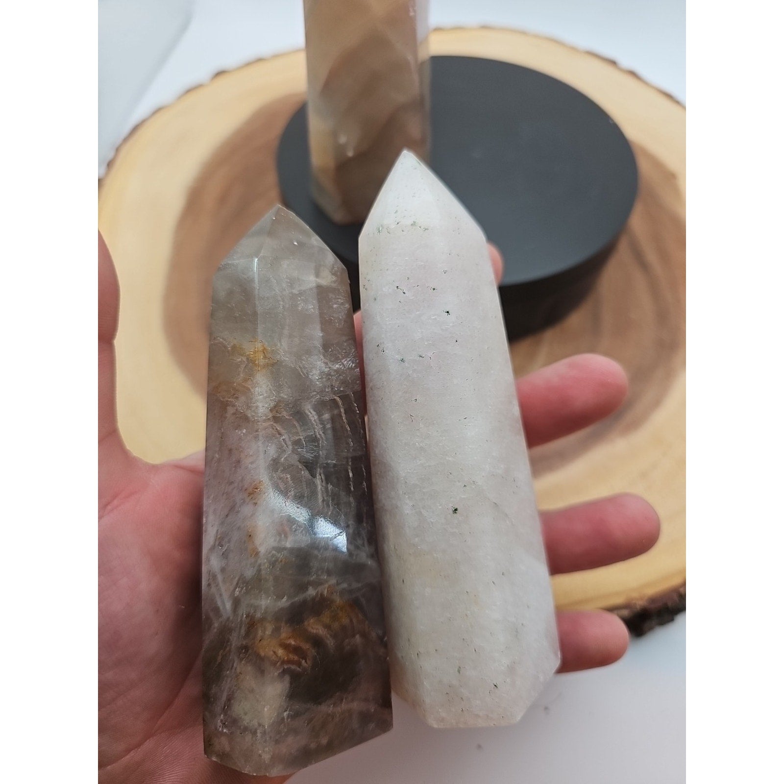 Fluorite crystals Set Of 4,2.52lbs