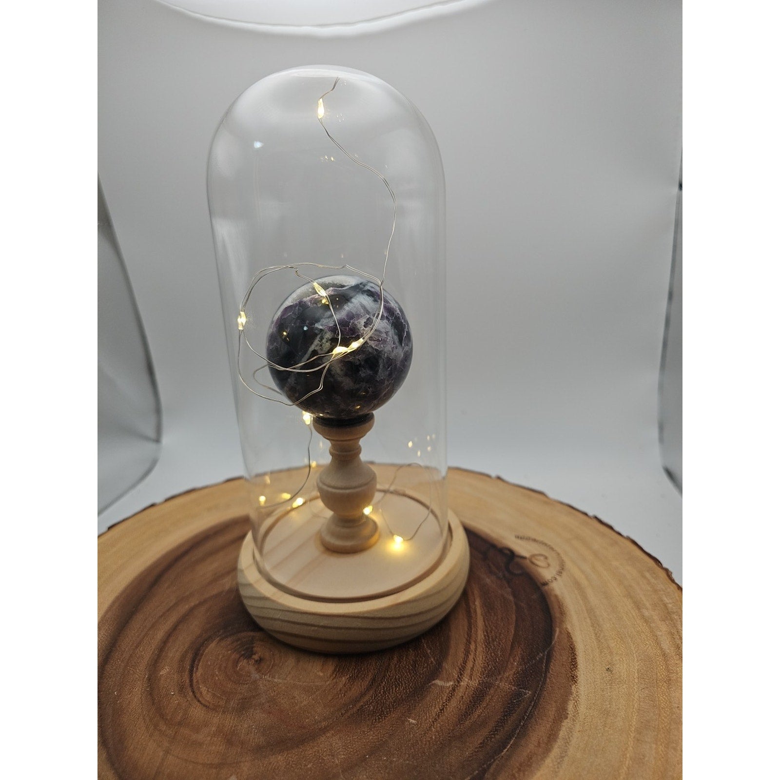 Amethyst Sphere With Case 60mm
