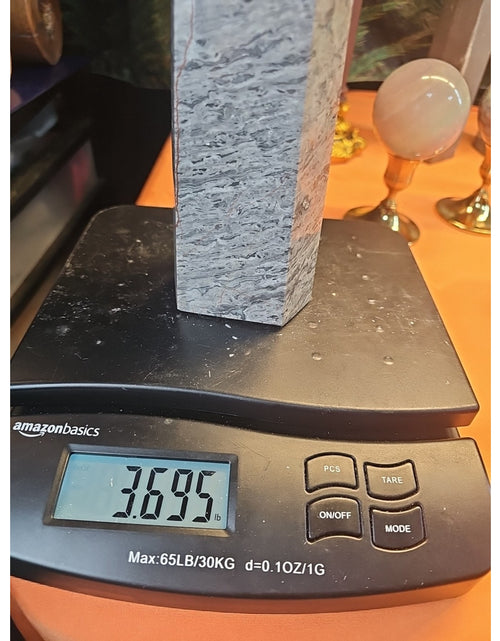 Load image into Gallery viewer, 3.69LB 1Pcs Natural Gray Crazy Lace Jasper Crystal Point Tower Healing
