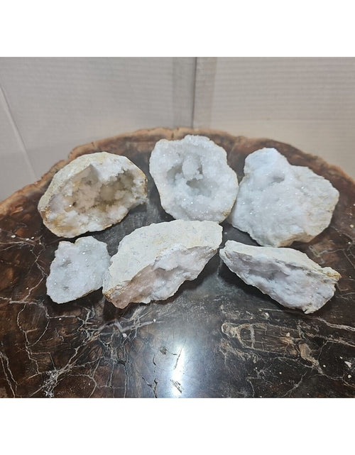 Load image into Gallery viewer, 6pcs 2.72lbs Lot Geode Crystal Moroccan Quartz
