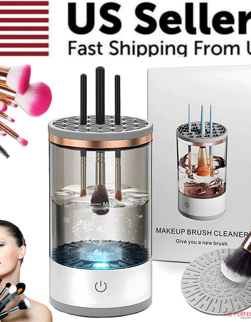 Load image into Gallery viewer, Automatic Brush Cleaner Electric Makeup Brush Cleaning Machine Fast Clean Dryer
