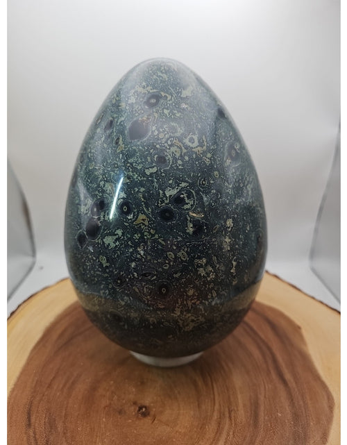 Load image into Gallery viewer, 15.2LB Natural Kambaba Jasper Quartz Crystal With Jade Ring Stand
