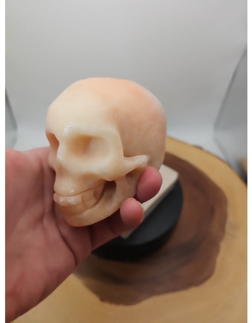 Load image into Gallery viewer, 1.56 Natural sunstone Skull Crystal Carving Mixed Stones Healing
