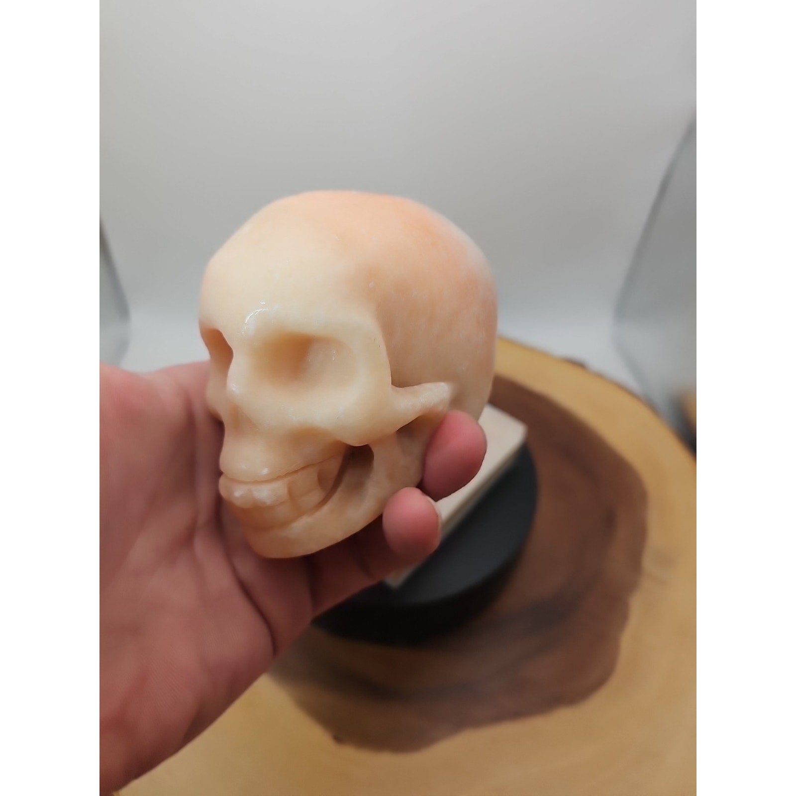 1.56 Natural sunstone Skull Crystal Carving Mixed Stones Healing