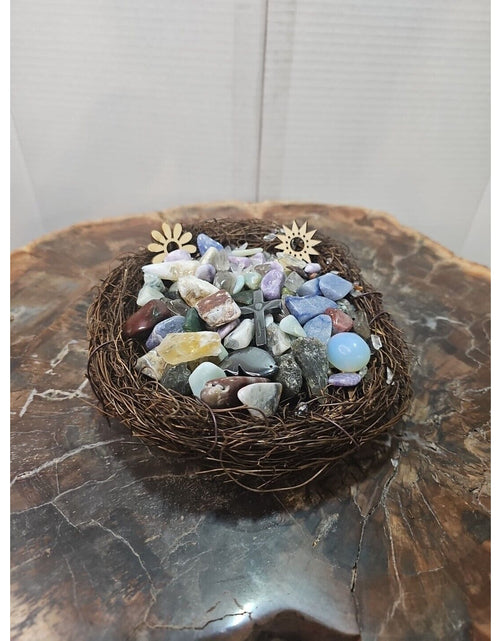 Load image into Gallery viewer, Tumbled Stones In Birds Nest 400g
