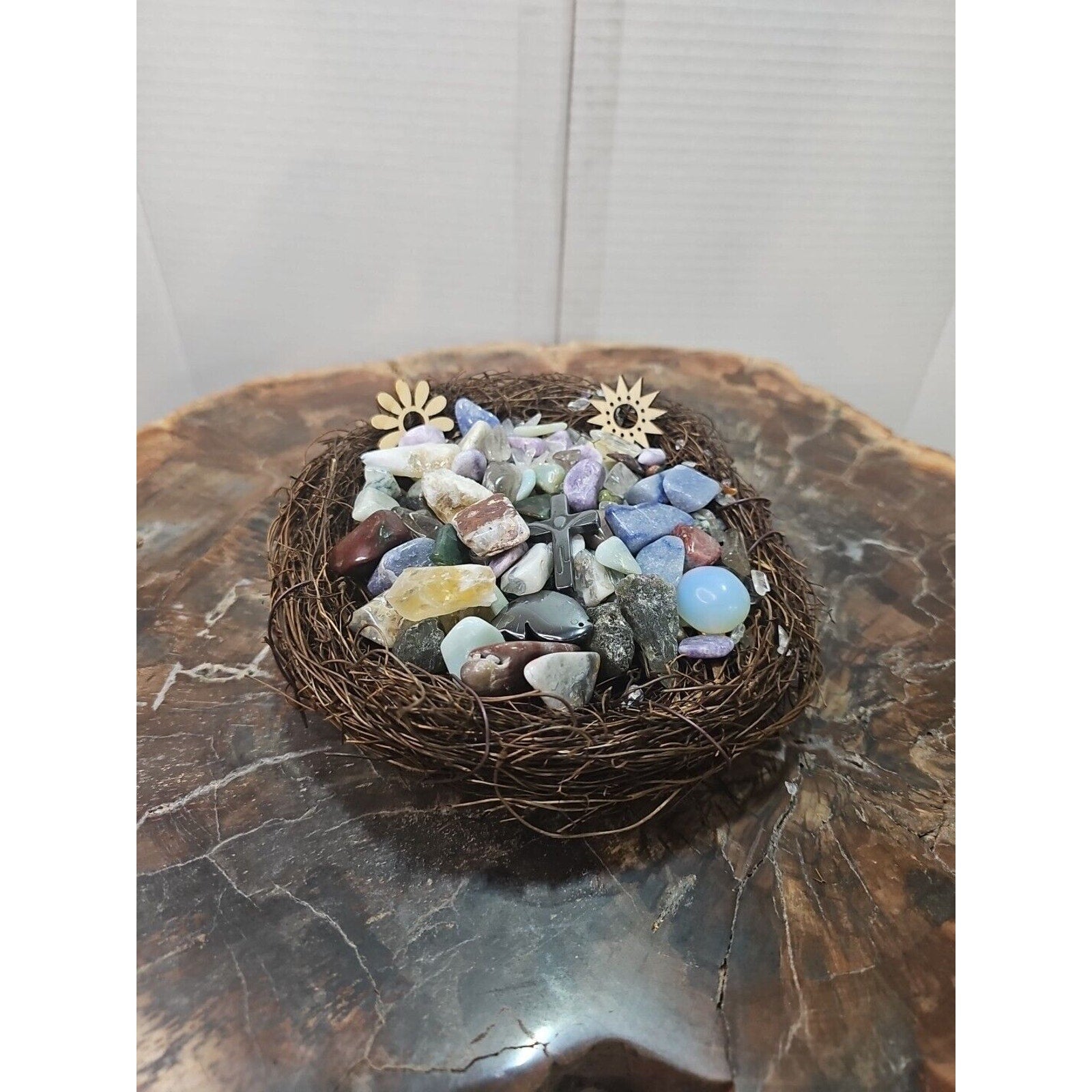 Tumbled Stones In Birds Nest 400g