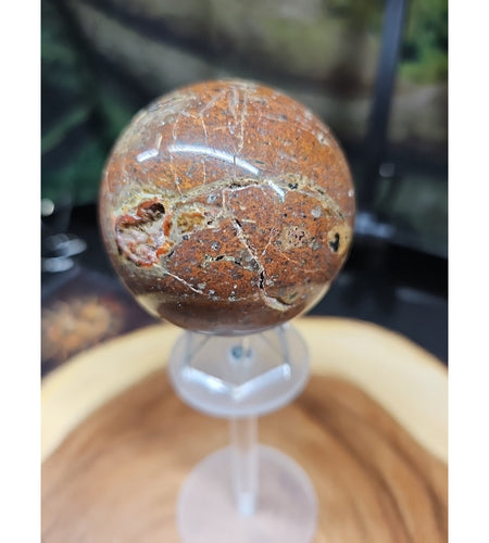 .91LB Natural Vesuvianite Agate Carnelian Crystal Geode Sphere Ball Healing