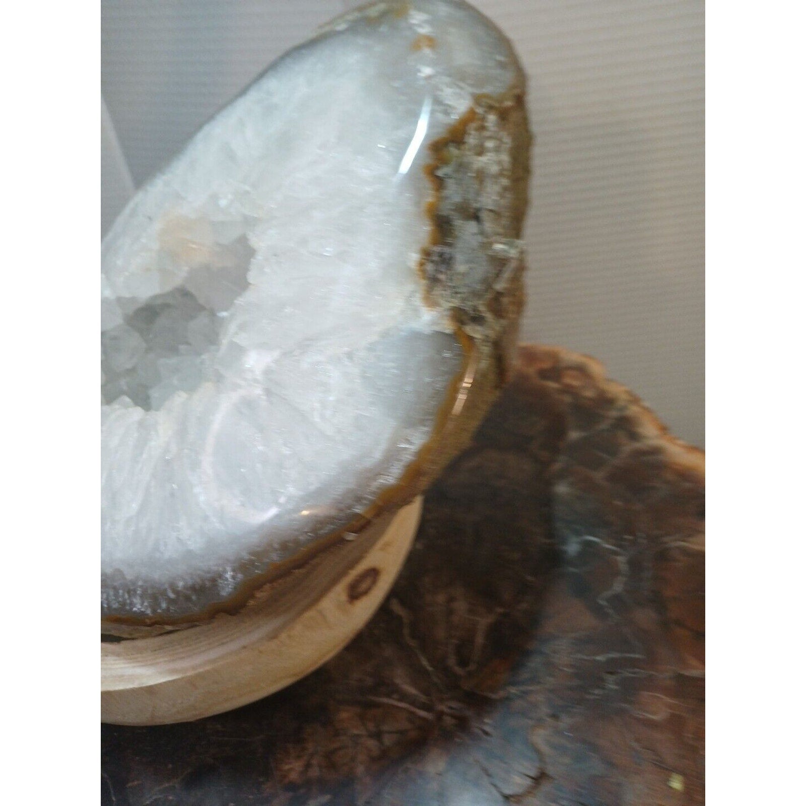 19.3LB Natural Agate geode Quartz Crystal Mineral specimen healing