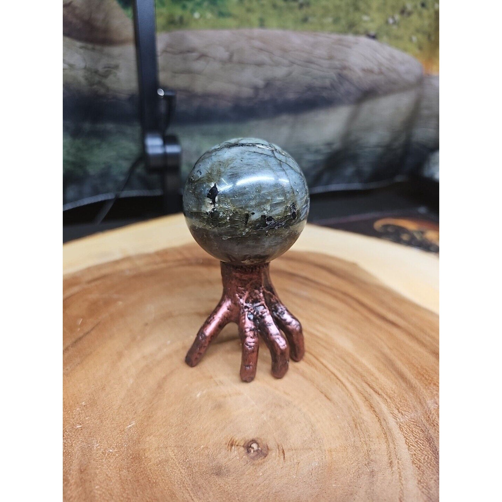 Labradorite Sphere 50mm W/Stand