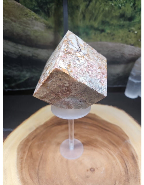 Load image into Gallery viewer, 2.83LB 1Pcs Natural Ocean Jasper Onyx Quartz Crystal Geode Square Heptahedron
