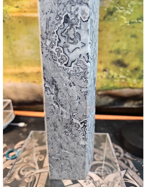 Load image into Gallery viewer, 7.05lb 12in Tall Crazy Lace Jasper Crystal Point Tower Healing
