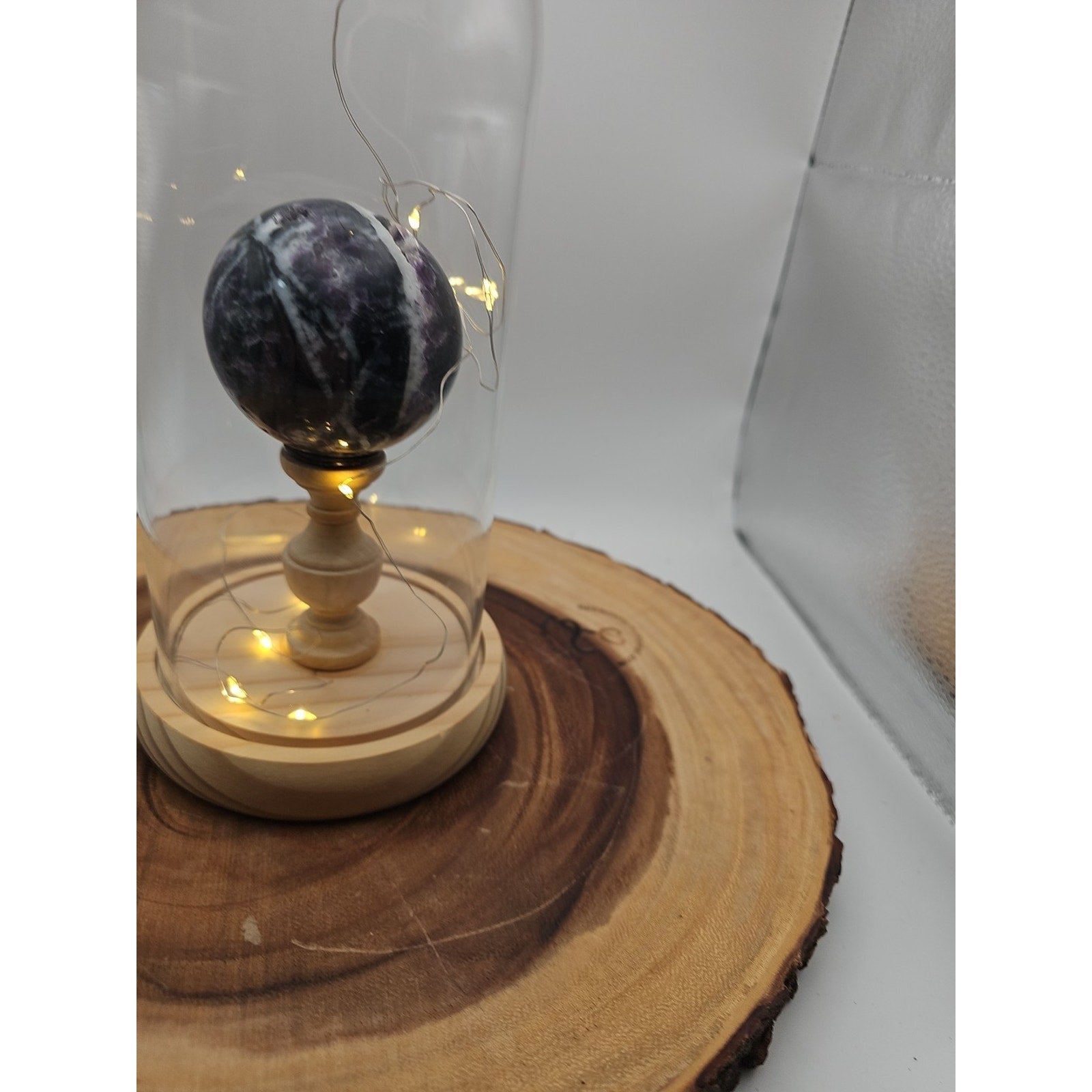 Amethyst Sphere With Case 60mm