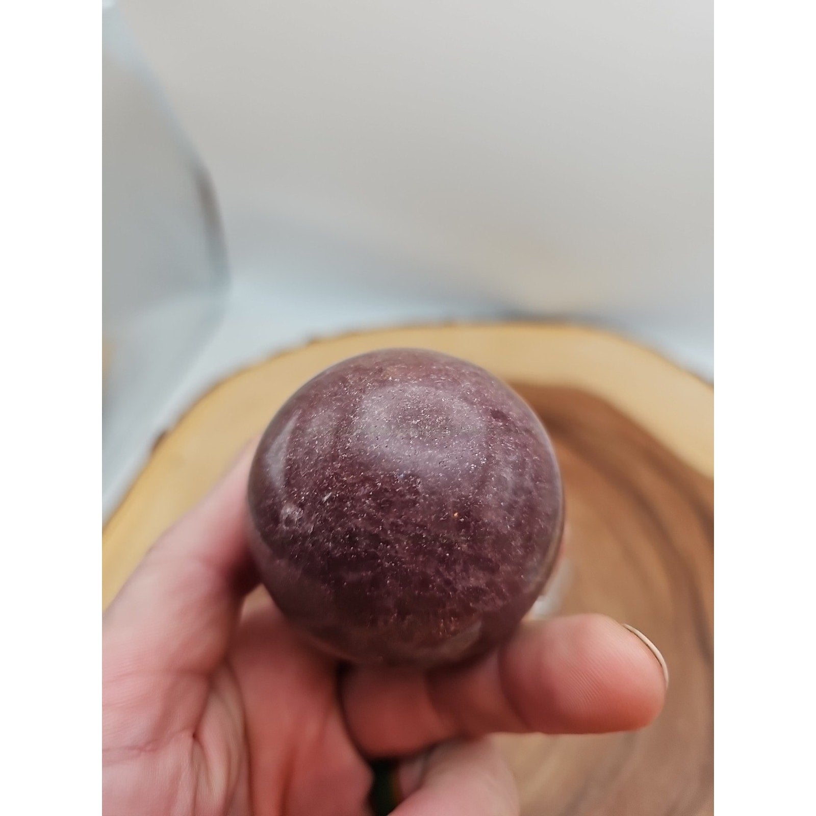 Strawberry Quartz Crystal Sphere 260g 55mm