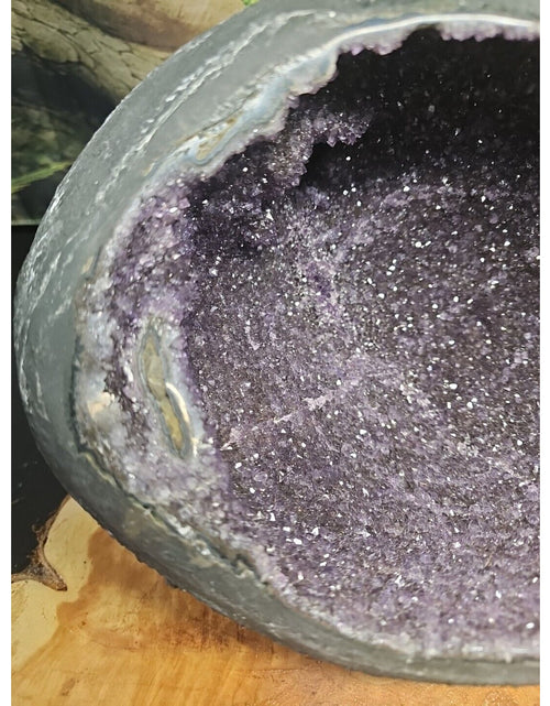 Load image into Gallery viewer, 16.8LB TOPNatural Raw raw ore amethyst Quartz Crystal Money Bag Geode Reiki Gem
