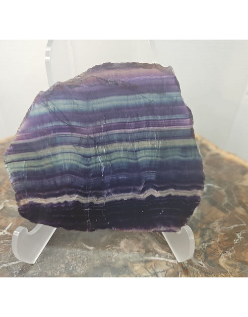 Load image into Gallery viewer, 380G Natural beautiful Rainbow Fluorite Crystal flake original stone specimen
