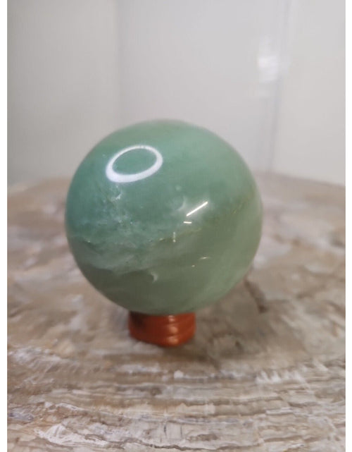 Load image into Gallery viewer, 426g Natural Quartz Crystal Jasper Sphere Ball Polished Healing W/Stand 67mm
