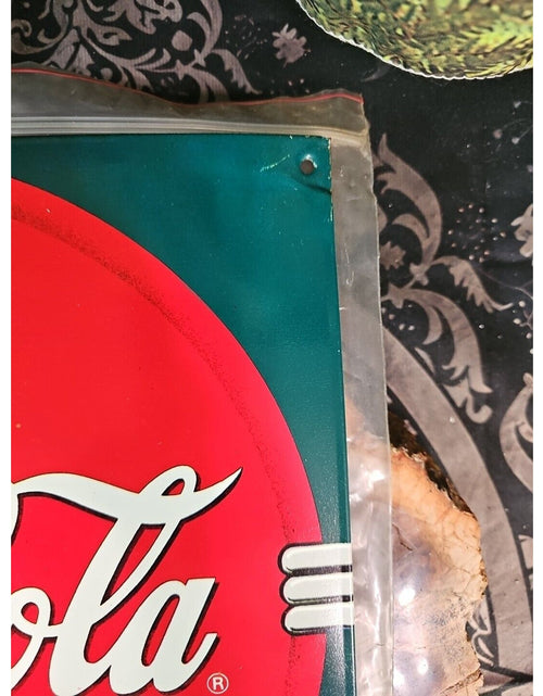 Load image into Gallery viewer, coke sign vintage 1989
