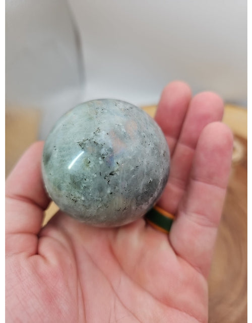 Load image into Gallery viewer, Labradorite Sphere 223g W/stand
