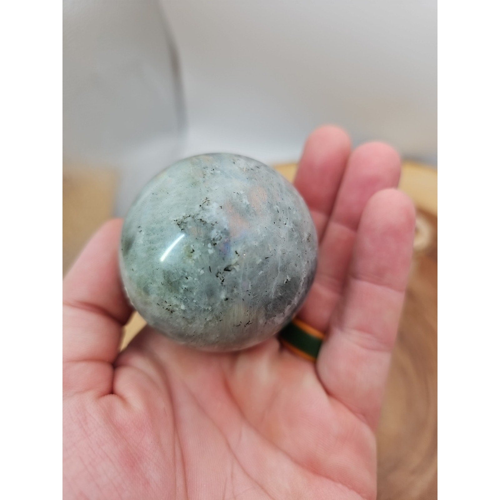 Labradorite Sphere 223g W/stand