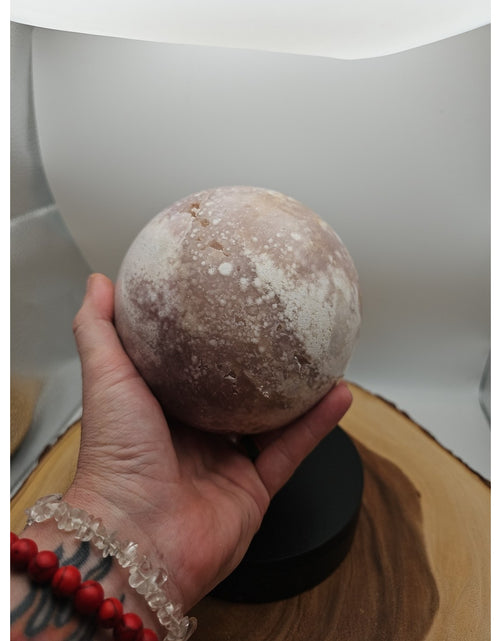 Load image into Gallery viewer, 6.55lbs Natural Cherry Blossom Agate Sphere Quartz Crystal Ball
