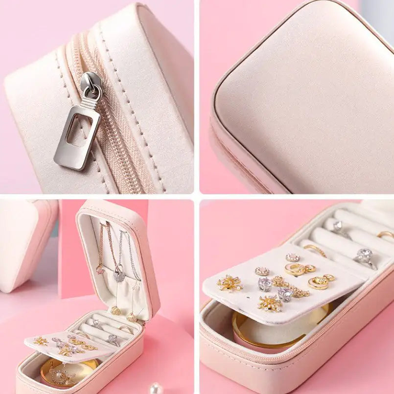 Portable Rectangular Jewelry Box