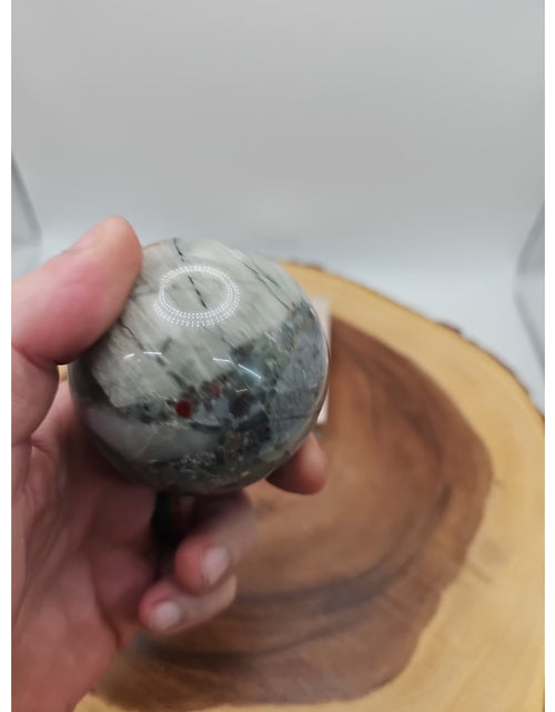 Load image into Gallery viewer, Ocean Jasper Sphere 63mm w/stand
