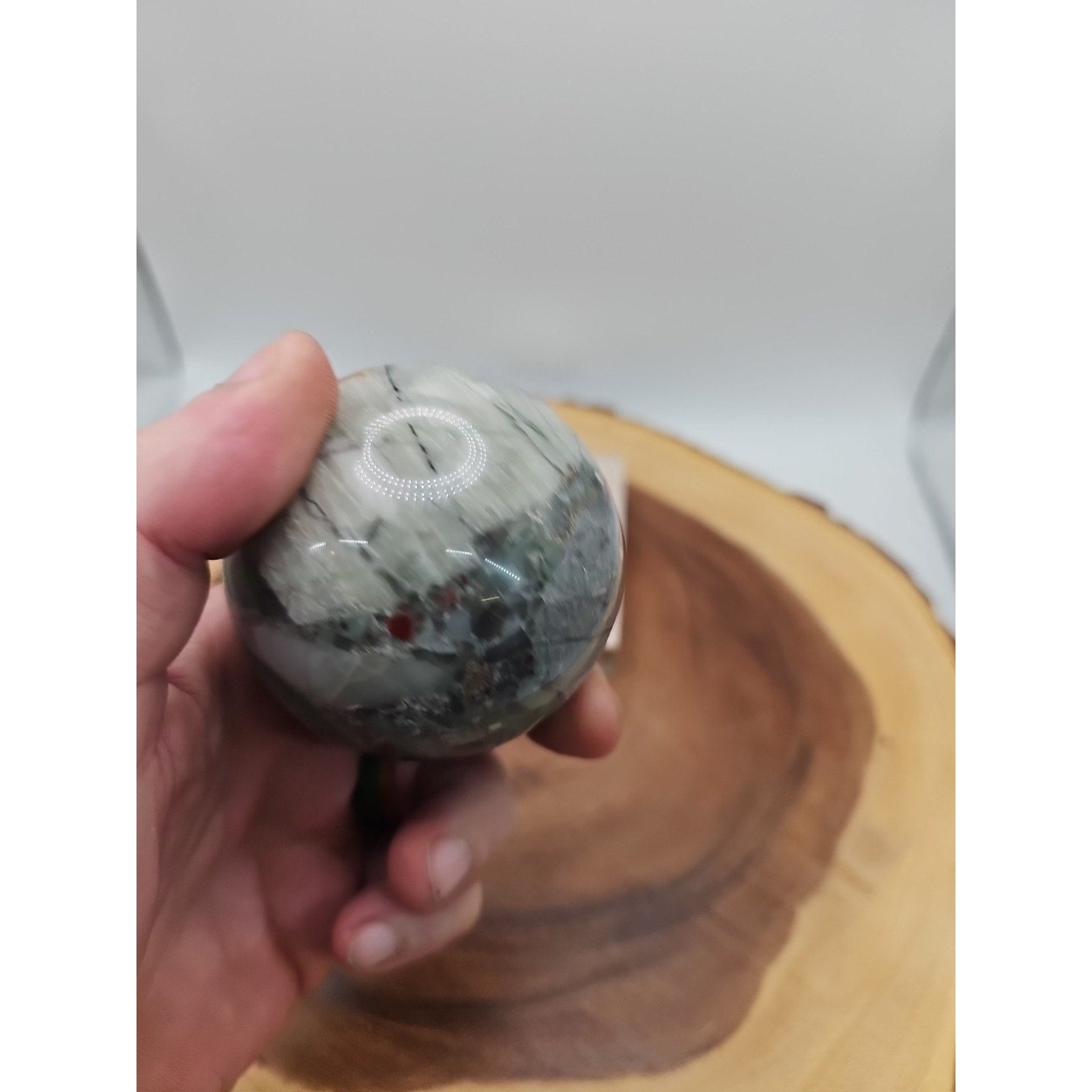 Ocean Jasper Sphere 63mm w/stand
