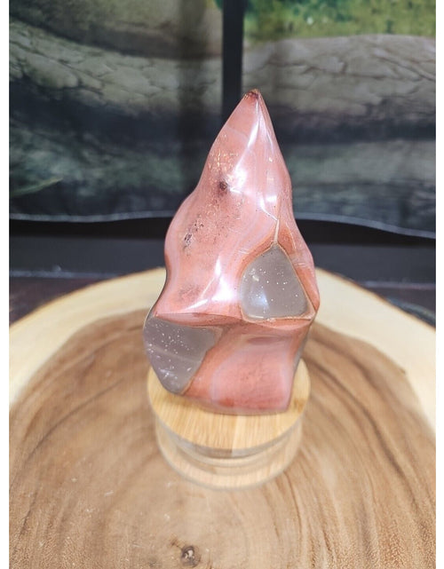 Load image into Gallery viewer, 1.25LB 1Pcs Natural Polychrome Ocean Jasper Crystal Flame Point Carved Healing
