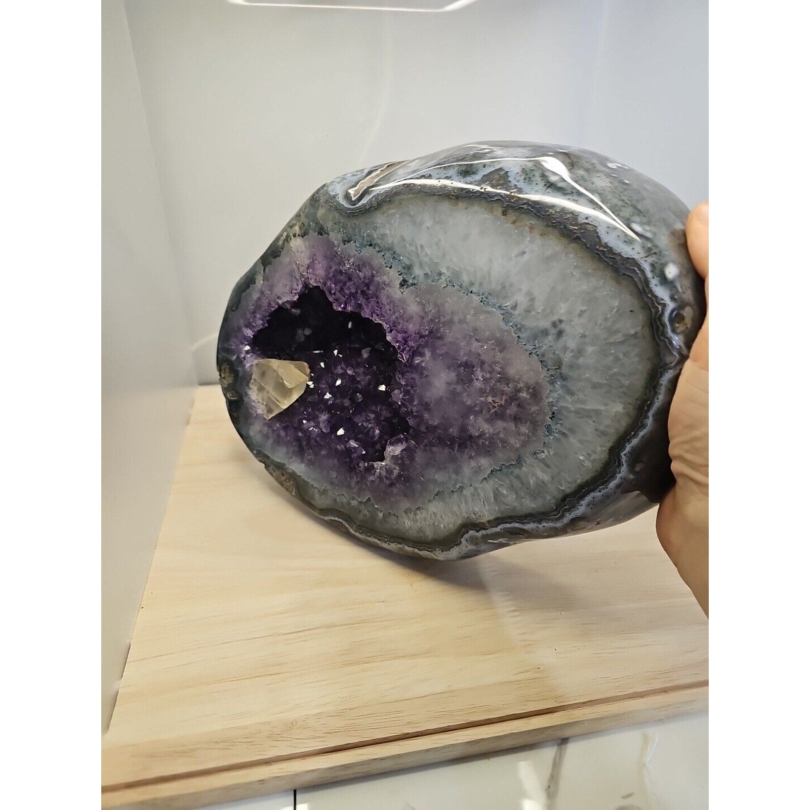 XLarge amethyst crystal cluster geode 10.5 Lbs