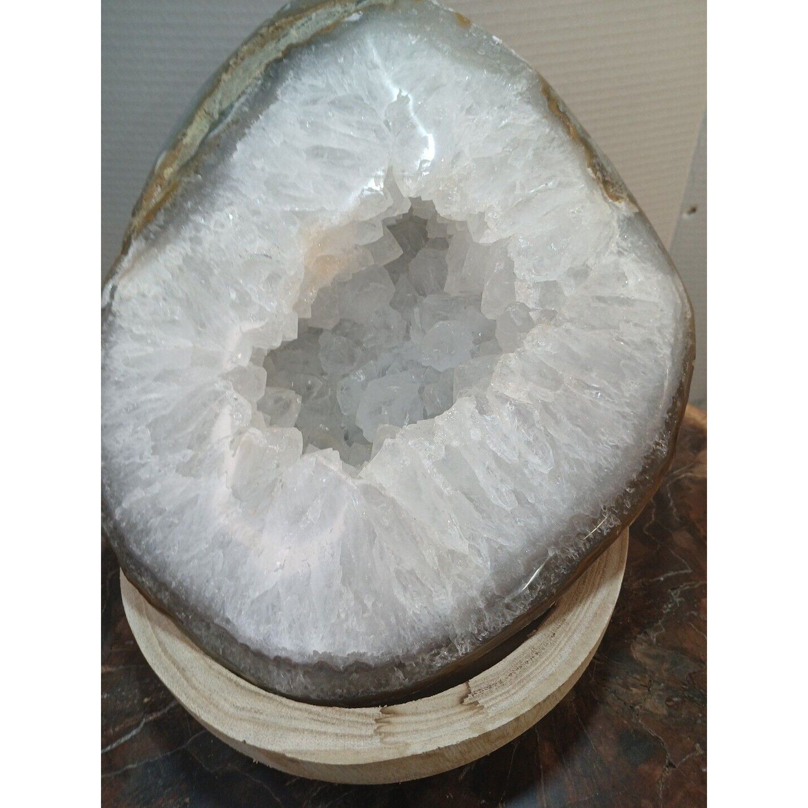 19.3LB Natural Agate geode Quartz Crystal Mineral specimen healing