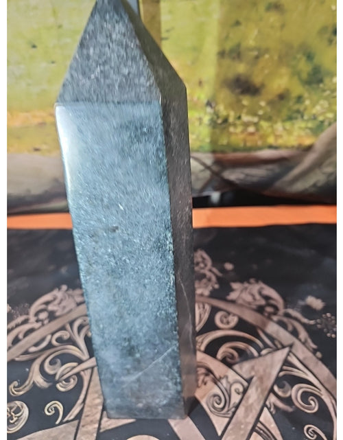 Load image into Gallery viewer, 10.5LB 13&quot; Natural Ancient Jasper Black Toumaline Crystal Tower Points Healing

